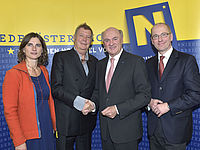 (v.l.) Harnoncourt, Prix, Pröll, Faulhammer | © NLK/Pfeiffer