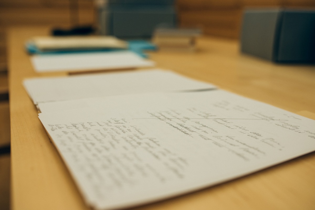 [Translate to English:] Schriftstück